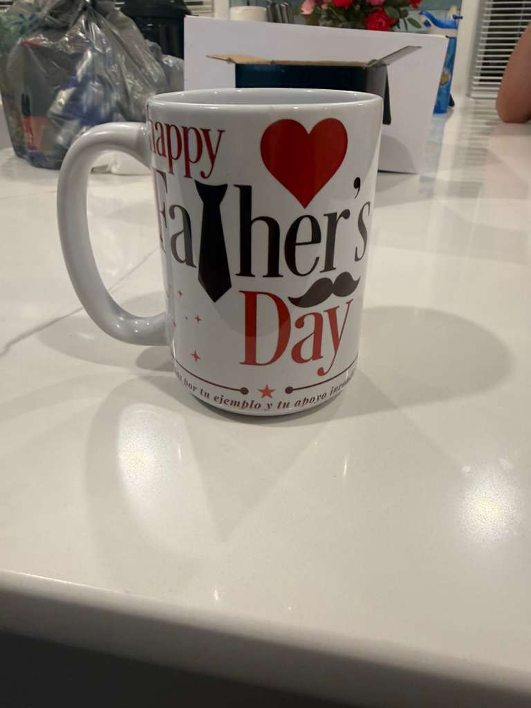 Personalized Father's Day 15 oz Ceramic Mug – Custom Photo Gift for Dad