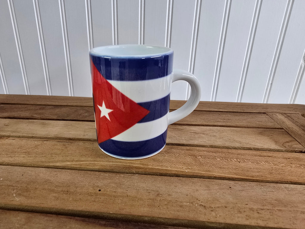 Cuban Flag Espresso Mug Set – 6 Pack 3 oz Ceramic Cups