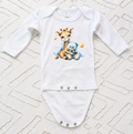 Baby Bodysuit Personalized Cute Giraffe Design