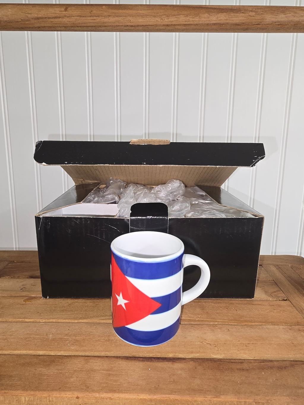 Cuban Flag Espresso Mug Set – 6 Pack 3 oz Ceramic Cups