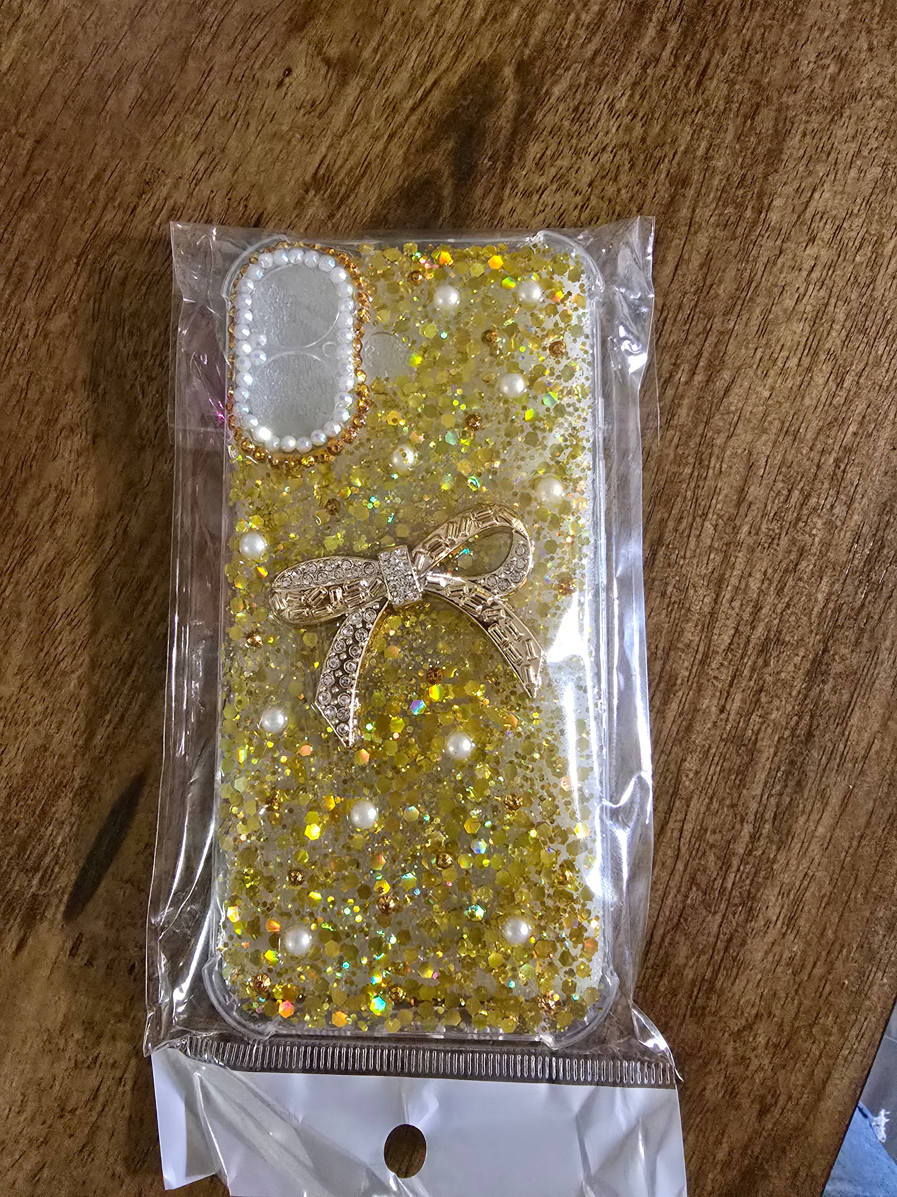 Handmade Bling Phone Case – Glitter & Rhinestone Design